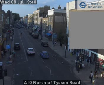 Snapshot from A10 North of Tyssen Road