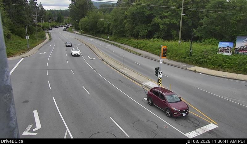 Snapshot from Kanaka Way at Lougheed - westbound