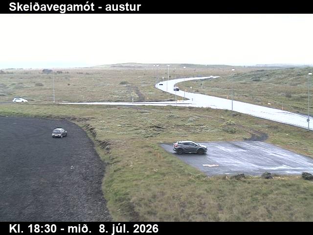 Snapshot from Skeiðavegamót — Skeiðavegamót séð í átt að Þjórsá