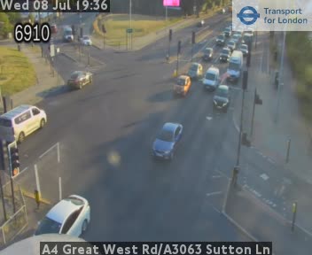 Snapshot from A4 Great West Rd/A3063 Sutton Ln
