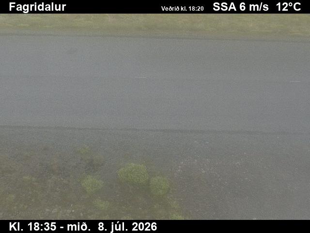 Snapshot from Fagridalur — Fagridalur séð niður á veg