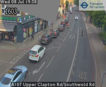 Snapshot from A107 Upper Clapton Rd/Southwold Rd