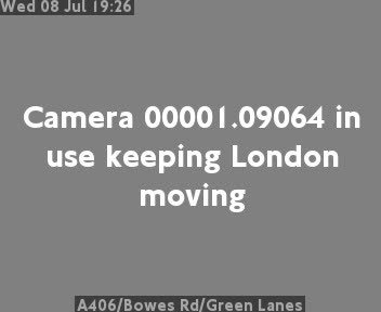 Snapshot from A406/Bowes Rd/Green Lanes