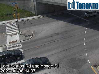 Snapshot from YONGE ST / LORD SEATON W YONGE RAMP