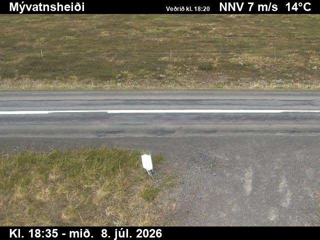 Snapshot from Mývatnsheiði — Mývatnsheiði niður á veg