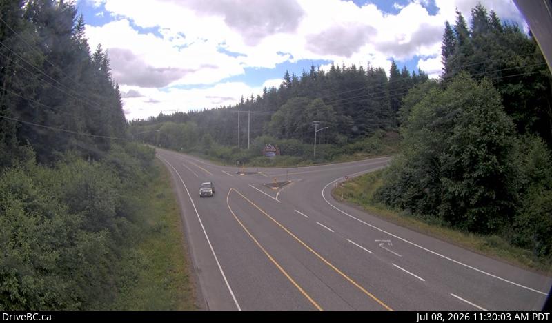 Snapshot from Hwy 19 at Port Alice Road