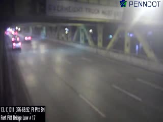 Snapshot from I-376 @ MM 69.92 (Ft Pitt Bridge- Lower Deck #17) Westbound