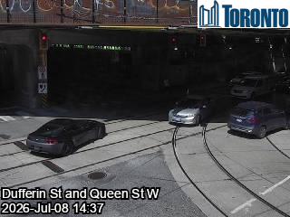 Snapshot from QUEEN ST W / DUFFERIN ST