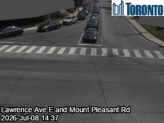 Snapshot from MOUNT PLEASANT RD / LAWRENCE AVE E