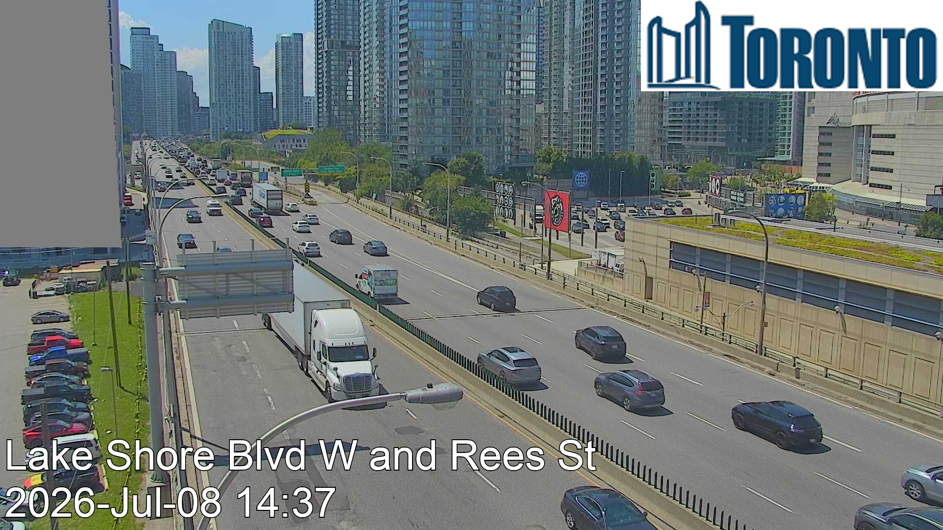 Snapshot from LAKE SHORE BLVD W / REES ST