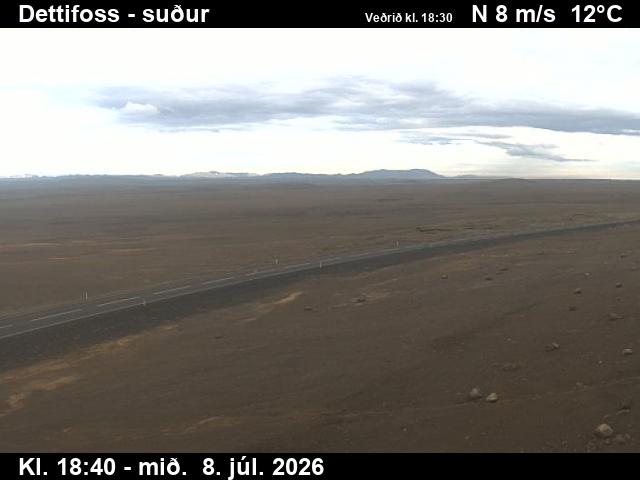 Snapshot from Dettifoss — Dettifoss séð til suðurs