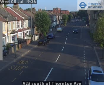 Snapshot from A23 south of Thornton Ave