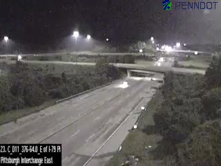 Snapshot from I-376 @ MM 64 (East Of I-79 Pittsburgh Interchange) Westbound