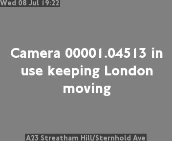 Snapshot from A23 Streatham Hill/Sternhold Ave