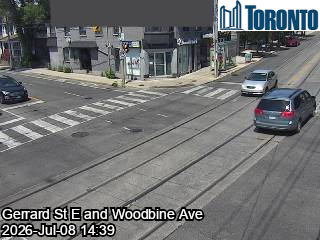 Snapshot from GERRARD ST E / WOODBINE AVE