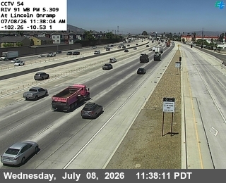 Snapshot from SR-91 : (54) Lincoln Onramp