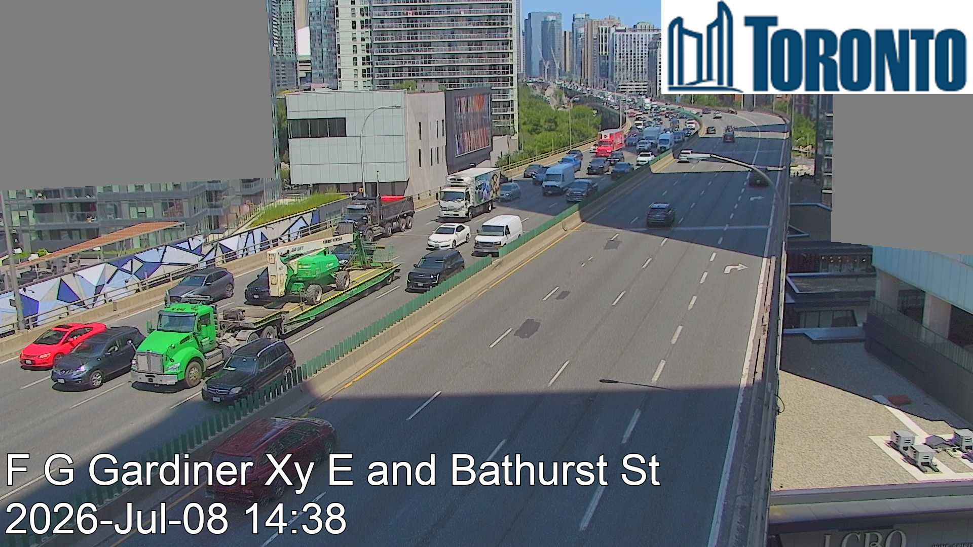 Snapshot from F G GARDINER XY E / BATHURST ST
