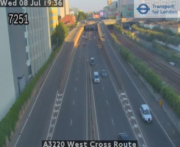 Snapshot from A3220 West Cross Route
