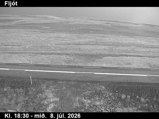 Snapshot from Fljót — Fljót niður á veg