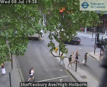 Snapshot from Shaftesbury Ave/High Holborn