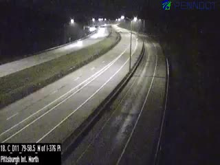 Snapshot from I-79 @ MM 58.5 (North Of I-376 Pittsburgh Interchange) Northbound