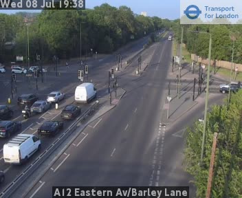 Snapshot from A12 Eastern Av/Barley Lane