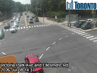 Snapshot from VICTORIA PARK AVE / PARKWOODS VILLAGE DR / ELLESMERE RD