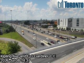 Snapshot from KIPLING AVE / F G GARDINER C E