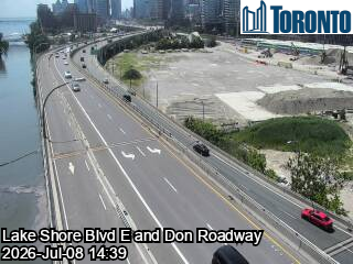 Snapshot from LAKE SHORE BLVD E / DON ROADWAY