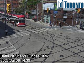 Snapshot from DUNDAS ST W / BATHURST ST