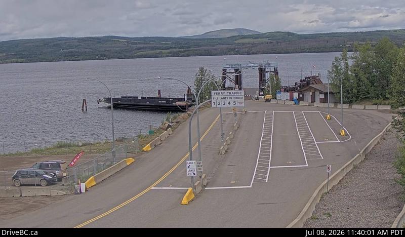 Snapshot from Francois Lake Southbank Ferry Landing