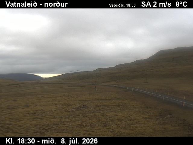 Snapshot from Vatnaleið — Vatnaleið séð til norðurs