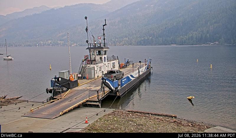 Snapshot from Adams Lake West Ferry Landing