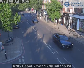 Snapshot from A205 Upper Rmond Rd/Carlton Rd