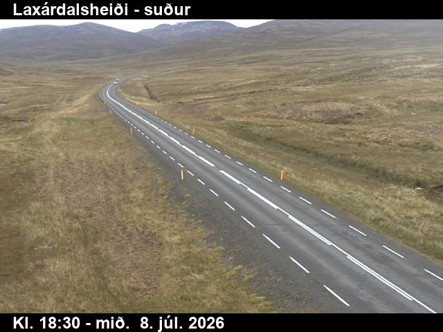 Snapshot from Þverárfjall á Laxárdalsheiði — Þverárfjallsvegur á Laxárdalsheiði séð í suður