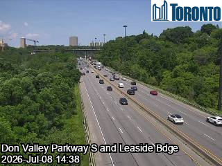 Snapshot from DON VALLEY PARKWAY S / LEASIDE BDGE