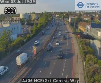 Snapshot from A406 NCR/Grt Central Way