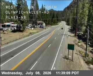 Snapshot from Hwy 89 at Olympic Valley