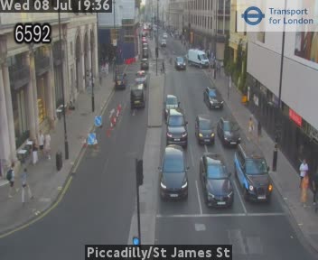 Snapshot from Piccadilly/St James St