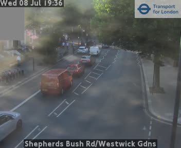Snapshot from Shepherds Bush Rd/Westwick Gdns