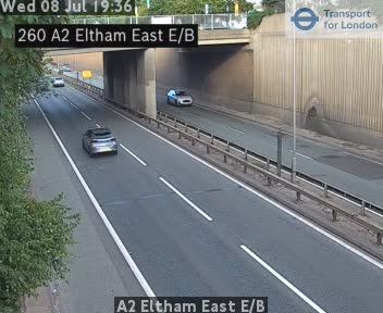 Snapshot from A2 Eltham East E/B