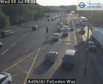 Snapshot from A406/A1 Falloden Way