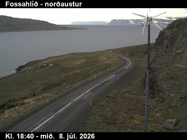 Snapshot from Fossahlíð — Fossahlíð séð í norðaustur