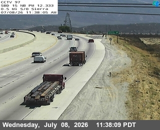 Snapshot from I-15 : (97) 0.1 Miles S of Sierra