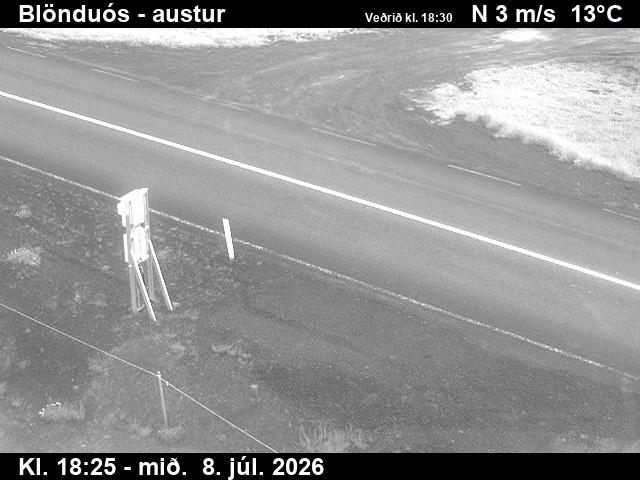 Snapshot from Blönduós — Blönduós til austurs
