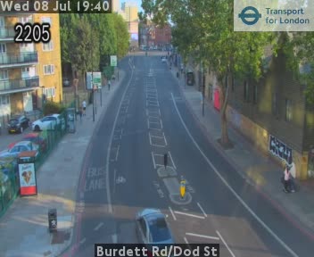 Snapshot from Burdett Rd/Dod St