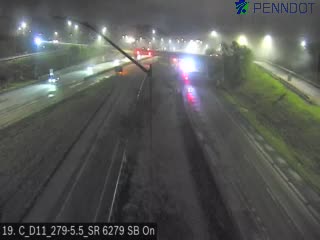 Snapshot from I-279 @ MM 5.5 (SR 6279 SB On-ramp - HOV)) Southbound