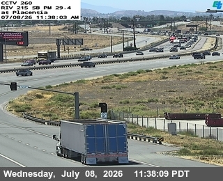Snapshot from I-215 : (260) Placentia Avenue