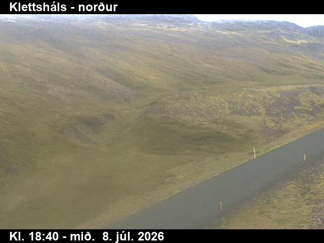 Snapshot from Klettsháls - brekka — Klettsháls í norður