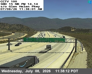 Snapshot from I-15 : (100) S of Glen Helen Parkway